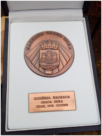 Godišnja nagrada grada Siska 2016